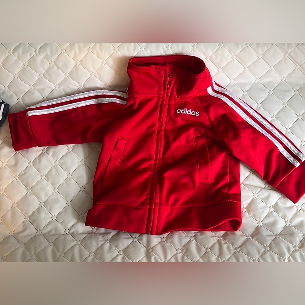 Adidas sport jacket red-3 months